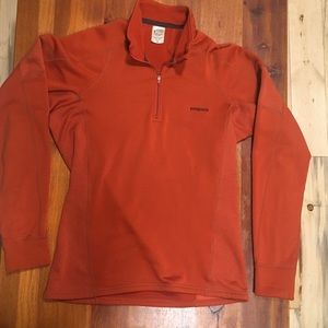Patagonia Quarter-Zip Tech Fleece - Orange Medium